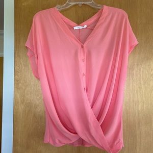 Coral blouse